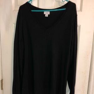 Plain black Old Navy vneck sweater